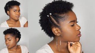 Quick & Simple Twisted Frohawk on Short TWA 4c Natural HairMona B.