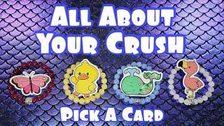 ALL ABOUT YOUR CRUSH 🩷 What Are They Thinking & Feeling?  Pick A Card Tarot Reading