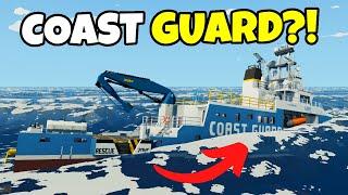 Our COAST GUARD SHIP SANK After FAILED RESCUE In Stormworks Multiplayer