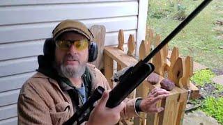 How to sight-in a pellet rifle with scope .177 cal Ruger Blackhawk rifle