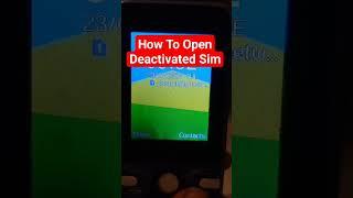 How to Open Deactivated Sim  #shorts #deactivatesimopen #hindiurdu #viralvideo