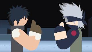 Kakashi VS Obito Stick Fight