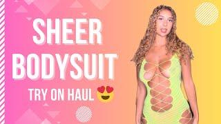 Cleo Clo  Sheer Sexy Lingerie  Bodysuit Haul
