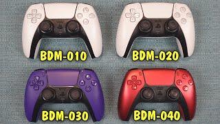 DualSense Revision Comparison BDM-010 vs 020 vs 030 vs 040  PS5 Controller Versions