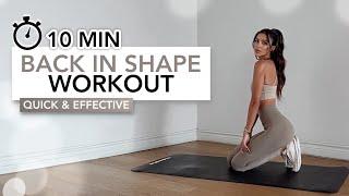 10 MIN BACK IN SHAPE WORKOUT  Quick & Effective Full Body Workout To Get In Shape  Eylem Abaci
