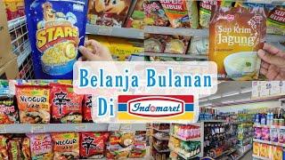 BELANJA BULANAN DI INDOMARET  Belanja Bulanan Anak Kost  Grocery Shopping  Borong Barang Promo 