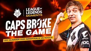 Caps Broke the Game  LEC Summer 2020 Playoffs G2 vs Rogue Moments