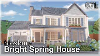 Bloxburg - Bright Spring House Speedbuild exterior  no custom colors