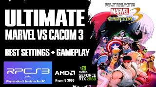 Ultimate Marvel Vs Capcom 3 RPCS3 Best Settings 2024  60FPS  RTX 2060  Ryzem 5 3600  Latest