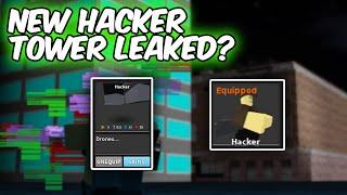 NEW HACKER TOWER LEAKED?  Tower Defense Simulator  ROBLOX