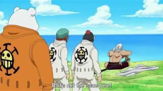 One piece Rayleigh killed  sea king inside the water and Heart Pirate reaction 1080p