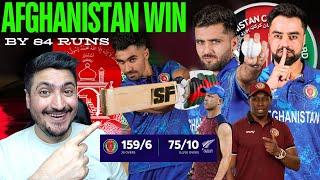 Afghanistan make a history to beat NZ by 84 runs  NOW AFG SOON TOP 8