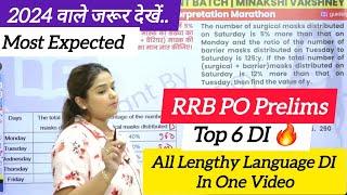 Most Expected DI Marathon for RRB PO Pre Lengthy Language DI For PO Pre 2024  Minakshi Varshney