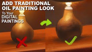 How to Make Your Digital Paintings Look Like Traditional Oil Painting  Tutorial  Photoshop