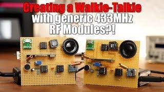 Creating a Walkie-Talkie with generic 433MHz RF Modules?