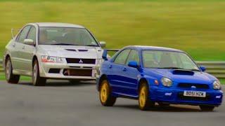 Subaru Impreza WRX vs Mitsubishi Evo 7 #TBT - Fifth Gear