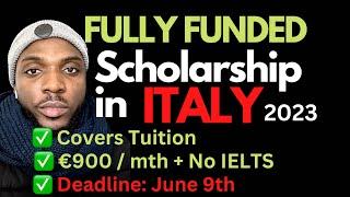 FULLY FUNDED SCHOLARSHIP IN ITALY. MAECI Grant. APPLY TODAY ‼️‼️