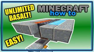 How to Make an EASY Basalt Generator in Minecraft pre-1.21  Easy Minecraft Tutorial