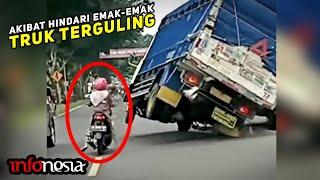 BERULAH LAGI Aksi Pengendara Emak-Emak Bikin Celaka