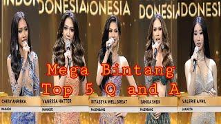 Q and A  Top 5  Miss Mega Bintang 2023