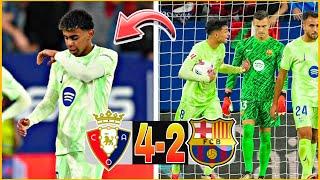 BARÇA 2-4 OSASUNA HUMILIATION AVEC UNE ÉQUIPE C  LAMINE YAMAL FATIGUÉ OK MAIS LES AUTRES ??