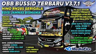 OBB BUSSID TERBARU V3.7.1 SOUND HINO RN285 SERIGALA EDISI JAMNAS BISMANIA  FULL MARKAS GRAFIK HD