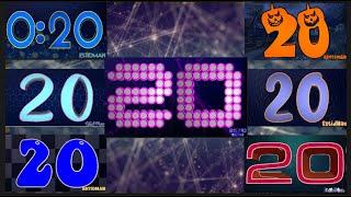 Countdown 20 to 0 Numbers Compilation