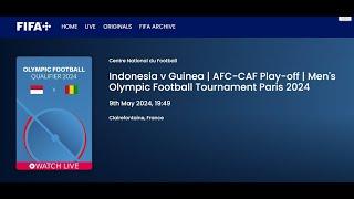 Indonesia vs Guinea Live FIFA+