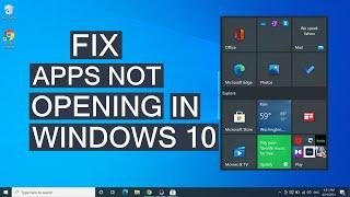 How To Fix Windows 10 Apps Not Opening  Solve Apps Problems