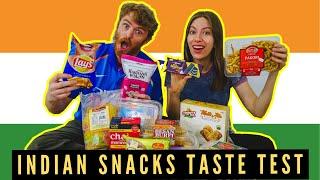 INDIAN SNACKS TASTE TEST  Trying 10 Different INDIAN Food Items in Canada