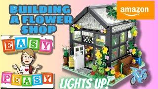 Amazon Finds Building Blocks Flower Shop with working Lights
