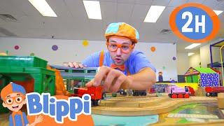 Blippi Plays with Toys and has Fun  Blippi - Kids Playground  Educational Videos for Kids