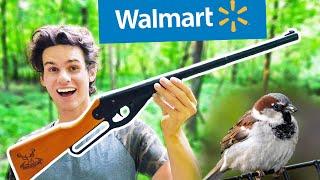 BIRD HUNTING with Walmarts CHEAPEST BB GUN Catch and Cook