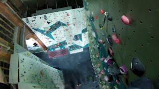 Lead climbing 20 meters wall