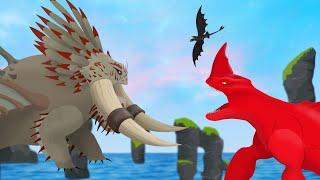 Bewilderbeast vs The Red Bluster & Night Fury    EPIC BATTLE