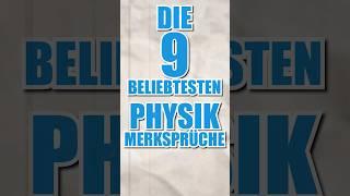 Kennst du noch weitere coole Merksprüche?#physics #physik #medizinstudium#physikum #medat #science