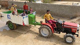 We Made Swimming Pool In A Mini Tractor Trolley VST Mitsubishi Shakti VT 224 1D Ajai 4WD