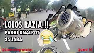 LOLOS RAZIA PAKE KNALPOT RACING 3 SUARA  EPS1