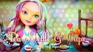 DIY - How to Make Doll Tea Kettle & Cups  plus AMERICAN GIRL Skit - - Handmade - Doll - Crafts