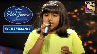 Anjanas Melodious Voice Takes Over The Judges  Indian Idol Junior