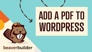 How to Add a Downloadable PDF to Your WordPress Site BEAVER BUILDER Button Module Tutorial