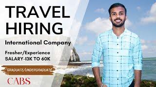 Travel Job Hiring ll 13k to 60k Salary ll FresherExperience  #job #jobs #jobsearch #bpo #jobseekers