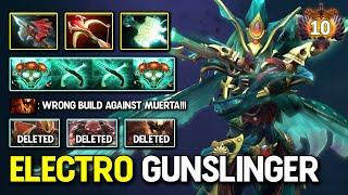 ELECTRO GUNSLINGER HARD CARRY Muerta Mjollnir + Daedalus Build Facing Against Physical Shadow Fiend