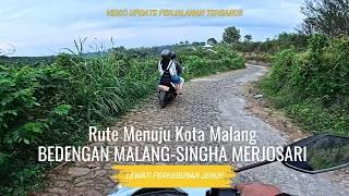 Jalur Dari Bedengan Malang-Rute Menuju Kota Malang Taman Singha Merjosari & Bunga Merjosari Malang