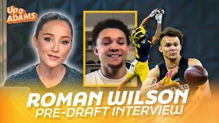 Michigan WR Roman Wilson on Coach Jim Harbaugh 2024 NFL Draft & Gives Marvin Harrison Jr a Rating
