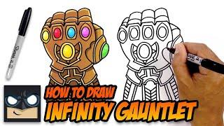 How to Draw Infinity Gauntlet  The Avengers  Step by Step