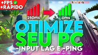 COMO DEIXAR O PC MAIS RÁPIDO MELHORANDO O PING E DIMINUINDO O INPUT LAG