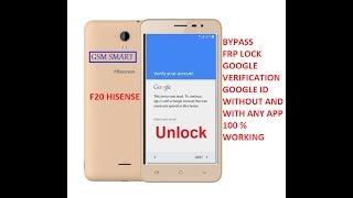 Hisense F20 bypass Google verification account or FRP lock on  without pc with any app