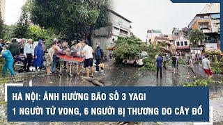 Ảnh hưởng bão số 3 Yagi Hà Nội có 1 người tử vong 6 người bị thương do cây đổ l VTs