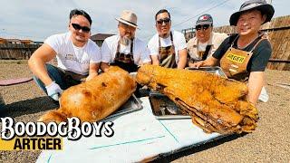 Mongolian GIANT BRISKET & BOODOG BBQ  Boodog Boys